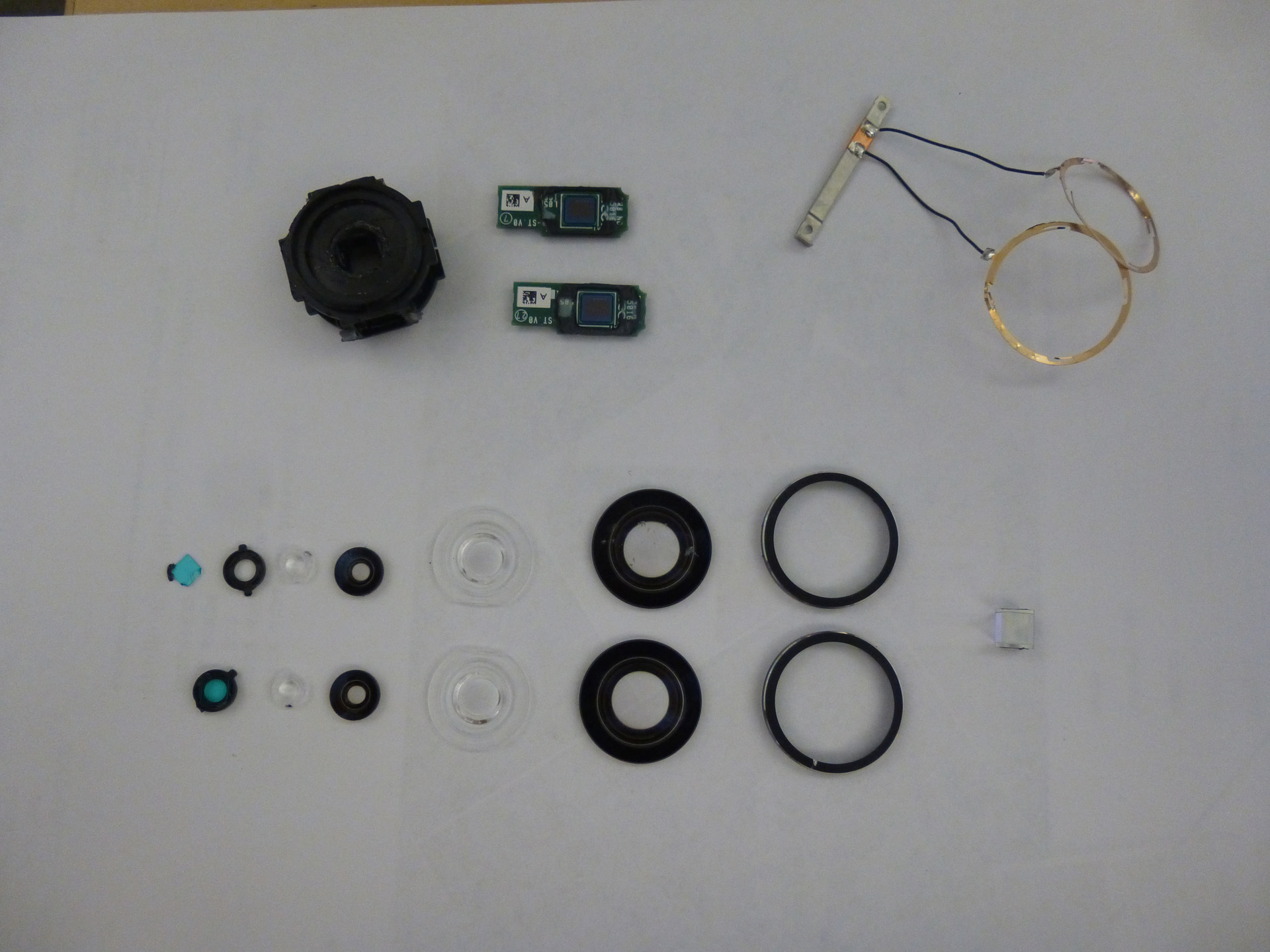 Ricoh Theta Panorama Camera optical / image sensor disassembled parts。